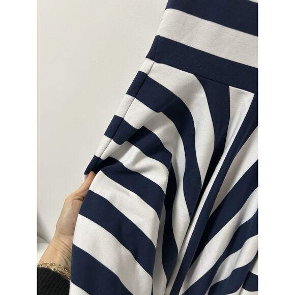 Polo Ralph Lauren Girls Fit & Flare Stripes Navy White Dress Size Large Nautical - Picture 4 of 7